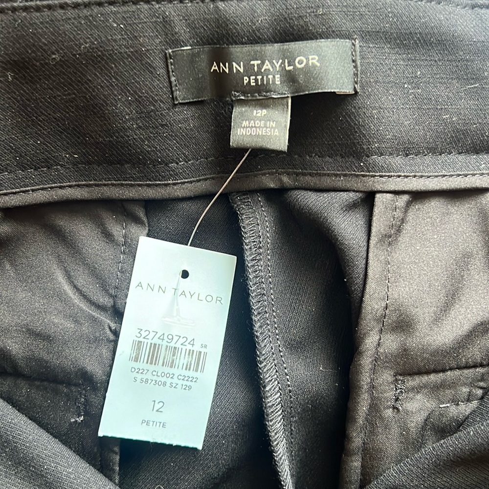 Ann Taylor Black Pants with cinched waist